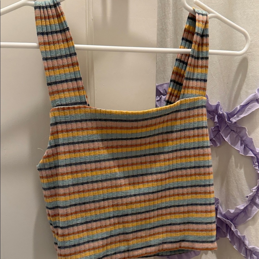 American Eagle Multicolor Striped Top